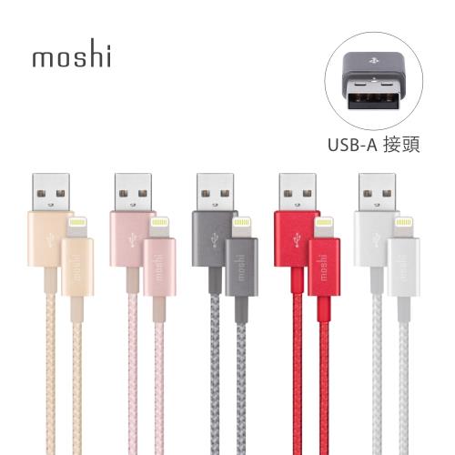 Moshi Integra ™ Lightning to USB-A 充電/同步編織傳輸線（1.2M）