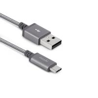 Moshi Integra™ 強韌系列 USB-C to USB-A 耐用充電/傳輸編織線(0.25 m)