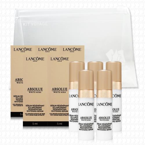 LANCOME蘭蔻 絕對完美黃金玫瑰鑽白精粹5mlx5(贈夾鏈袋)