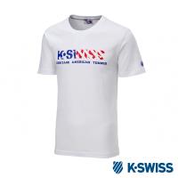 K-Swiss Falg Graphic Tee印花短袖T恤-男-白