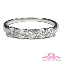 【AS EVER DIAMOND】女王的璀璨人生 1.0克拉鑽石線戒 尊榮典藏