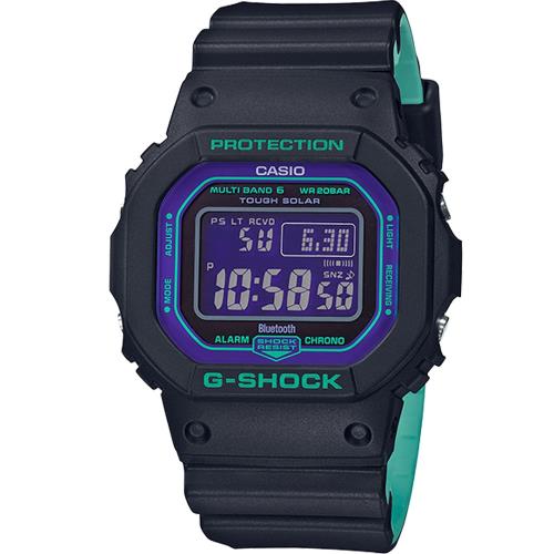 G-SHOCK 復古運動風電波錶(GW-B5600BL-1)42.8mm