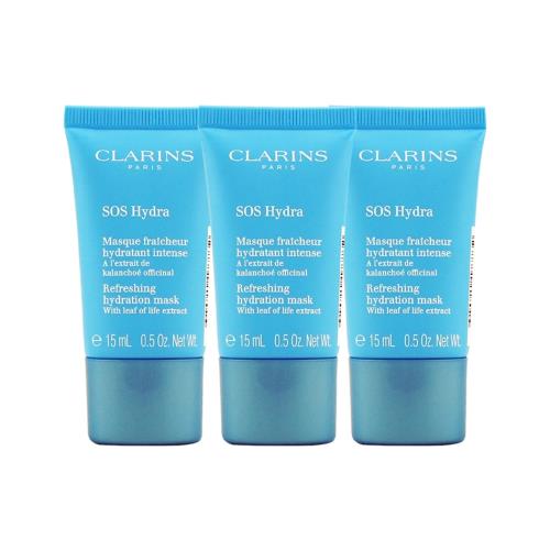 CLARINS 克蘭詩 SOS生命之葉保濕面膜15mlx3