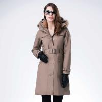 【JORDON 橋登】豪華仕女 GORE-TEX 3L+撥水羽絨兩件式加長版 大衣/風衣 1968深卡