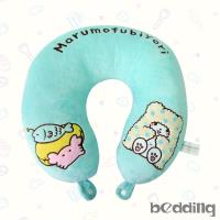 BEDDING-三麗鷗正版授權U型頸枕-高級短絨布-毛毯熊莫普