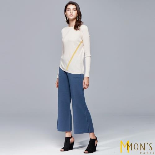 MONS 都會名媛百搭針織寬褲