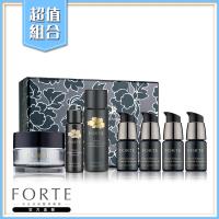 FORTE 經典危機救星組(逆齡黑松露安瓶14g*4+經典風華回齡霜15ml+經典風華回齡精華液N 8ml+經典風華回齡柔膚露30ml)