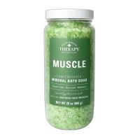 美國Village Naturals尤加利薄荷精油沐浴鹽20oz-2入組