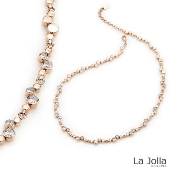 【La Jolla】璀璨愛戀 玫瑰金 鈦鍺項鍊
