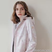 GIORDANO 女裝Softshell 三合一高機能炫彩刺繡連帽外套-84 粉紅迷彩