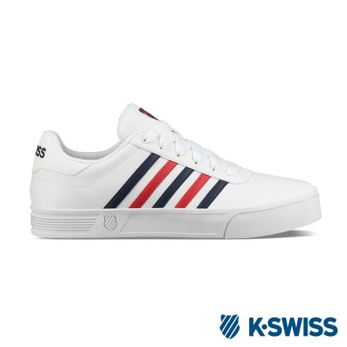 K-SWISS Court Lite Stripes休閒運動鞋-女-白/紅/藍(96149-113)