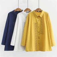 麗莎熊 LisaBear 大尺碼假兩件拚色休閒針織毛衣衫上衣 2XL~4XL