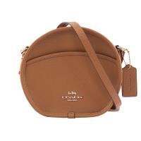 COACH 馬車LOGO牛皮圓型斜背包(MINI)(駝色) F75516 IMLQD
