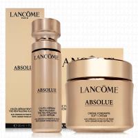 LANCOME蘭蔻 絕對完美黃金玫瑰修護乳霜60ml+黃金玫瑰修護精華30ml