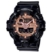 【CASIO 卡西歐】G-SHOCK玫瑰金防水系列電子錶(GA-700MMC-1A)
