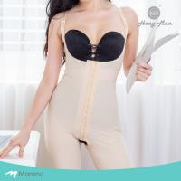 【Marena】強效完美塑形系列 護腰美背膝上型排扣式塑身衣 膚色