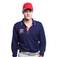 【Londa Polo】雙棉PK吸排布男版長袖POLO衫P59665黑藍色