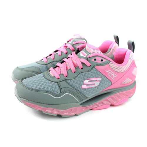 SKECHERS SRR 翹翹板 運動鞋 跑鞋 女鞋 灰/粉紅 88888338CCPK no095