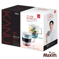 MAXIM麥心 韓國KANU孔劉咖啡美式中焙咖啡100入 贈陶瓷馬克杯(彩繪風限定版)