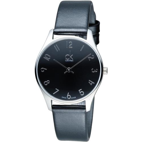 Calvin Klein Classic 簡約經典時尚腕錶 K4D221CX 黑