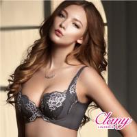可蘭霓Clany 性感蕾絲調整型集中包覆內衣(B-D罩杯,優雅灰 6689-62)