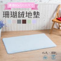 超值2入 超大厚實慢回彈記憶地墊80x120公分 款式隨機