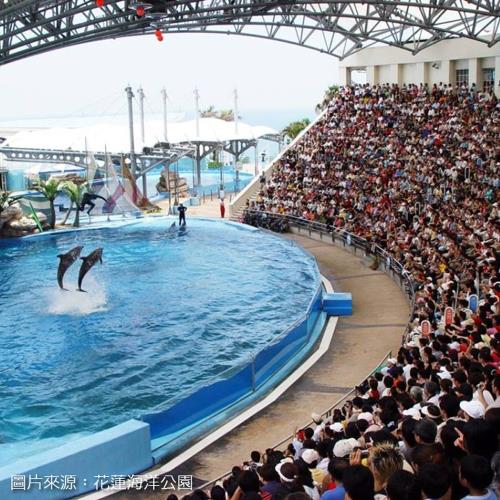 (海洋公園票-出海賞鯨豚)花蓮百悅飯店2泊2食雙人平日