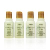 AVEDA 迷迭/薄荷洗髮精50ml*2入+迷迭/薄荷潤髮乳50ml*2入
