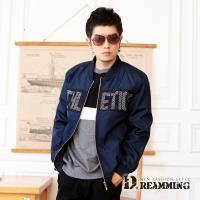 【Dreamming】帥氣網布拼接防風飛行夾克外套(共二色)