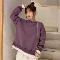 零國界衣店 M-XL 純色假兩件圓領長袖T恤(預購)