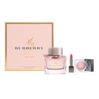 BURBERRY 巴寶莉 my burberry blush 女性淡香精禮盒(淡香精90ml+眼影3.6g+唇膏1g)