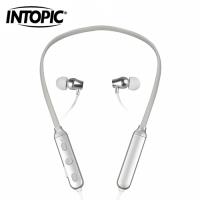 【INTOPIC 廣鼎】頸掛式藍牙耳麥(灰) JAZZ-BT38-GR