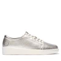 Timberland 女款銀色Teya Ox厚底休閒鞋A26PW040