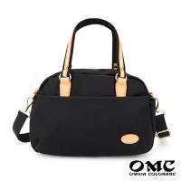 【OMC】城市悠遊輕尼龍手提斜背兩用小方包(5色)