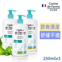 法國黎之芙Corine草本抗菌舒爽私密處潔淨凝膠250ml(綠)三入