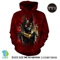 摩達客 (預購) ▶美國The Mountain 胡狼戰士 環保藝術長袖連帽T恤