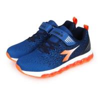 DIADORA 男大童專業慢跑鞋-超寬楦 氣墊 魔鬼氈 路跑