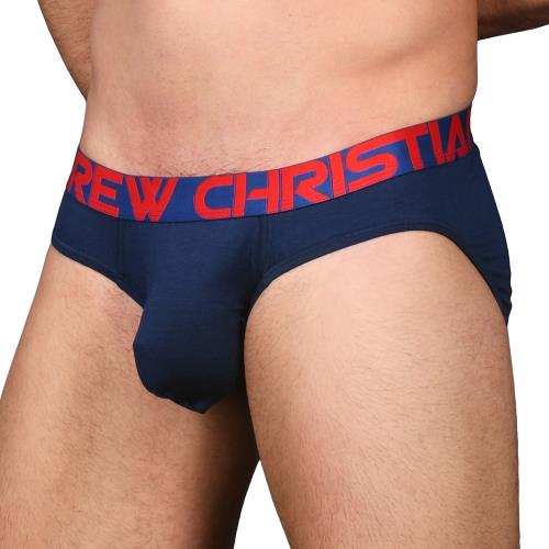 美國Andrew Christian Almost Naked Premium Brief 深藍色三角內褲