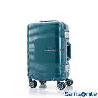 Samsonite新秀麗 20吋Tri-Tech摩登PC鋁框減震輪TSA海關鎖登機箱(土耳其藍)-GN4*74001