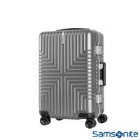 Samsonite新秀麗 20吋Intersect 高質感PC鋁框硬殼TSA登機箱(銀)-GV5*25001