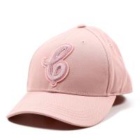 COACH 女款 絨布草寫字母棒球帽-粉色