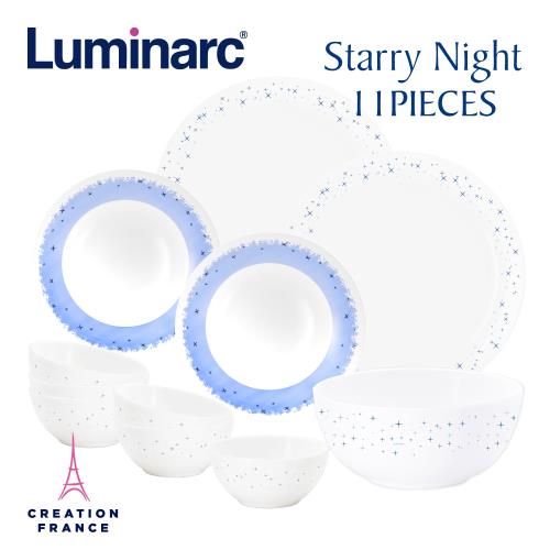 【Luminarc 樂美雅】璀璨星空11件式餐具組(ARC-1102-SN)