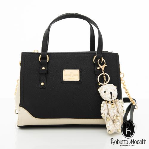 Roberto Mocali - 義大利諾貝兔優雅特調雙配色手提側背托特包