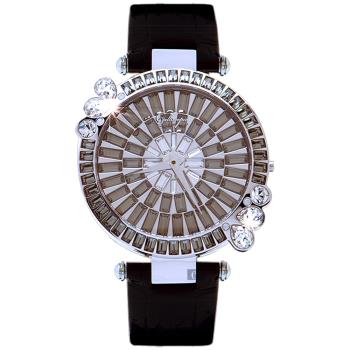 Galtiscopio迦堤Marguerite耀雅雛菊系列-黑灰x黑色錶帶42mmMGSS215BLS