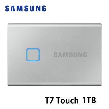 Samsung三星 外接式SSD  T7 Touch  PSSD移動式固態硬碟 1TB 時尚銀 MU-PC1T0S/WW