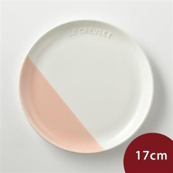 Le Creuset 花蕾系列 餐盤 17cm 棉花白/花漾粉