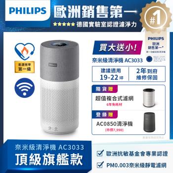 PHILIPS飛利浦 奈米級濾淨空氣清淨機AC3033/83