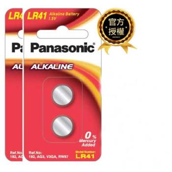 【國際牌Panasonic】LR41鹼性電池1.5V鈕扣電池 10顆入 吊卡裝(公司貨)