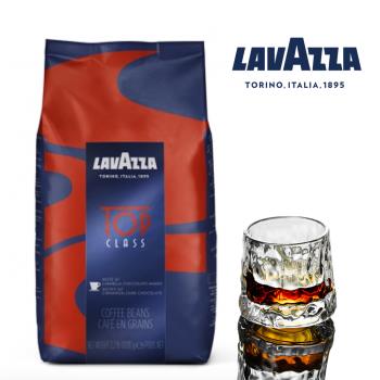 [義大利 LAVAZZA] TOP CLASS 咖啡豆 (1000g) 限量送九度角咖啡玻璃杯
