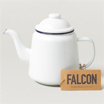 【Falcon】獵鷹琺瑯 琺瑯茶壺 藍白